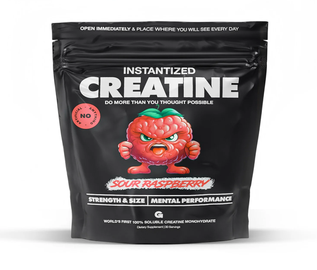 Image of Instantized Creatine, sour Raspberry bag